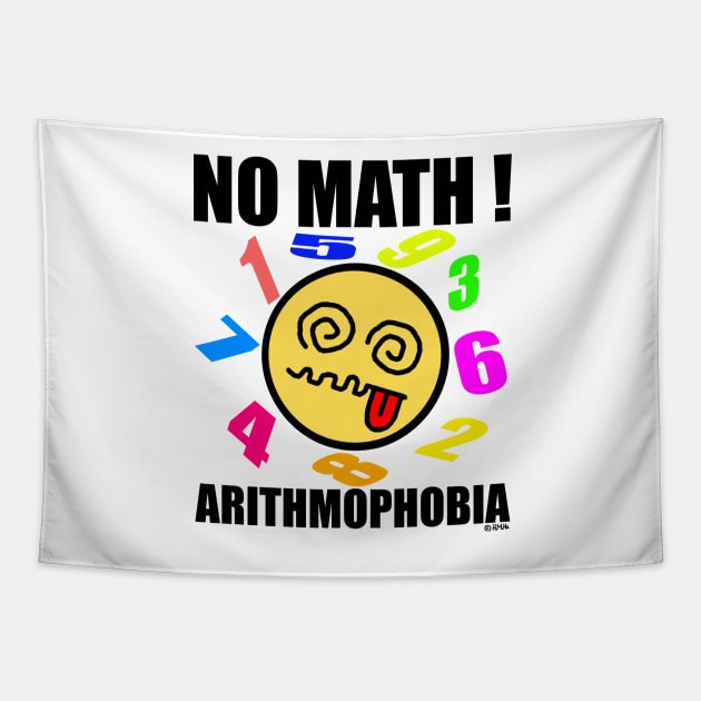 No math! Arithmophobia Tapestry by NewSignCreation