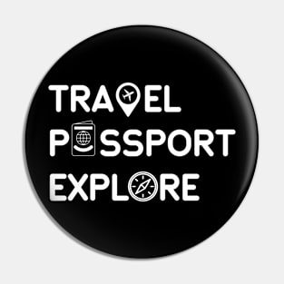 Travel Passport Explore Pin