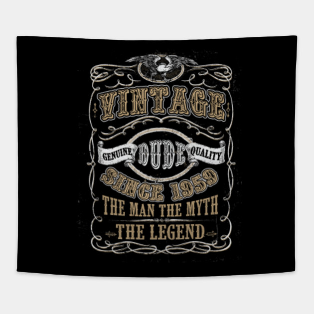 60 Years Old 1959 Vintage 60th Birthday Vintage Dude Man Myth
