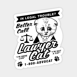 Lawyer Cat Magnet