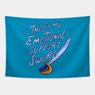 Emotional Support Sword Tapestry