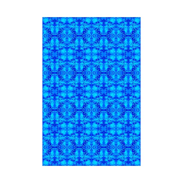 Abstract Floral Pattern Blue by ZeichenbloQ