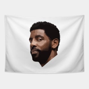 Kyrie Irving Brooklyn Nets Side View Tapestry
