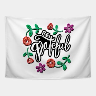 Be grateful hand lettering Tapestry