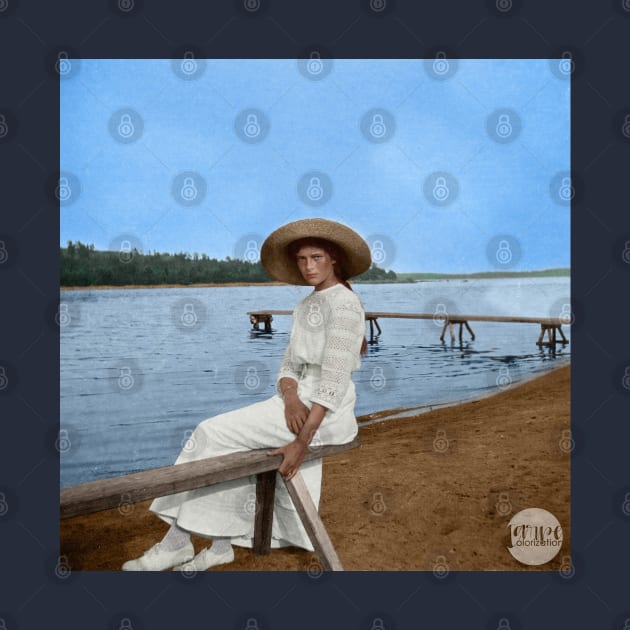 Grand Duchess Tatiana Nikolaevna of Russia in Finland - Colorized by Laurynsworld