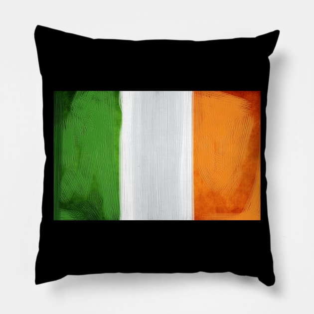 Ireland Flag Pillow by Dojaja