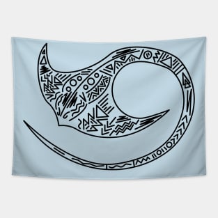 Manta Ray Tribal Design Tapestry