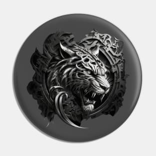 Tiger Emblem 3D Pin