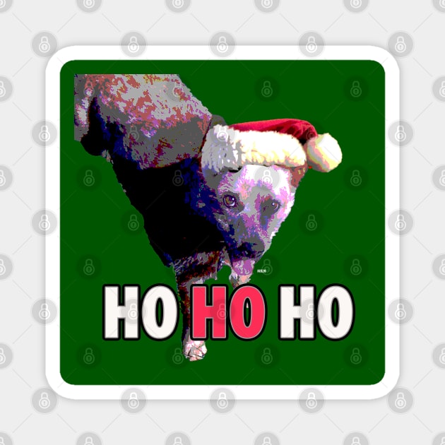 Cattle Dog Christmas Magnet by Lil' Angel Pet Portraits