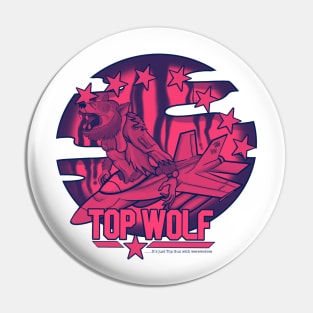 Top Wolf - Halloween Vibes Red Pin