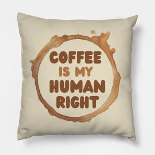 Coffee Is My Human Right, Coffee Is A Human Right, Life Is Short Drink Good Coffee, Coffee Lovers Pillow