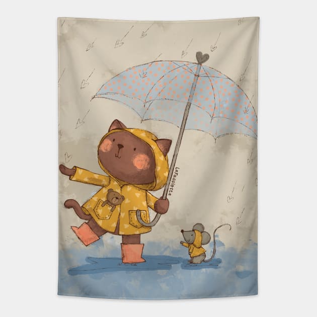 Rainy Day Tapestry by LeFacciotte