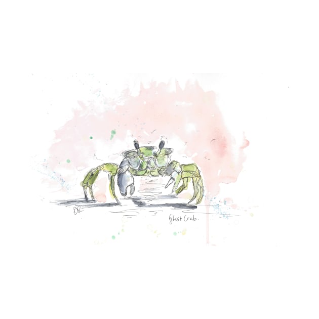 Green ghost crab by DebTheZeb