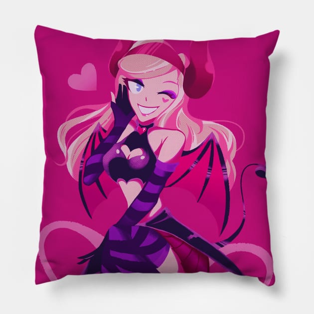 Devil Ann Pillow by OkiComa