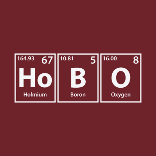 Hobo (Ho-B-O) Periodic Elements Spelling T-Shirt