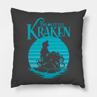 The Little Kraken (Grey) Pillow