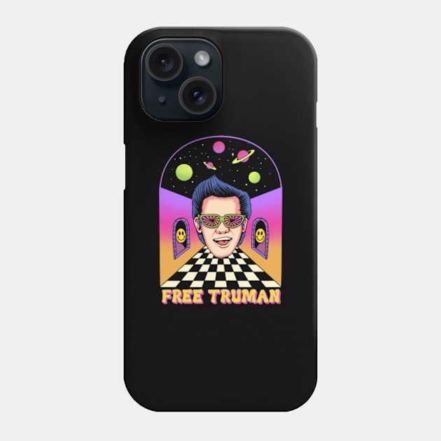 Free Truman In Space Galaxy Phone Case by BlockersPixel