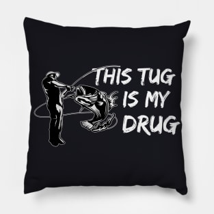 Funny angler saying fishing gift Pillow