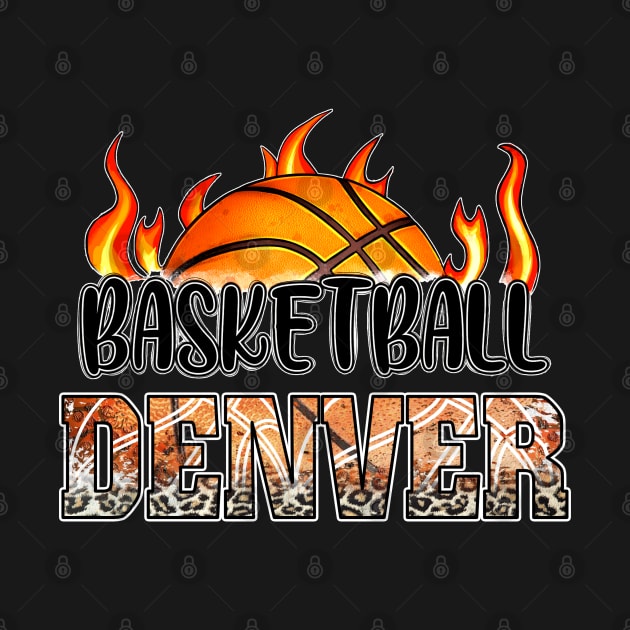 Classic Basketball Design Denver Personalized Proud Name by Irwin Bradtke