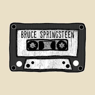 bruce springsteen cassette black and white T-Shirt