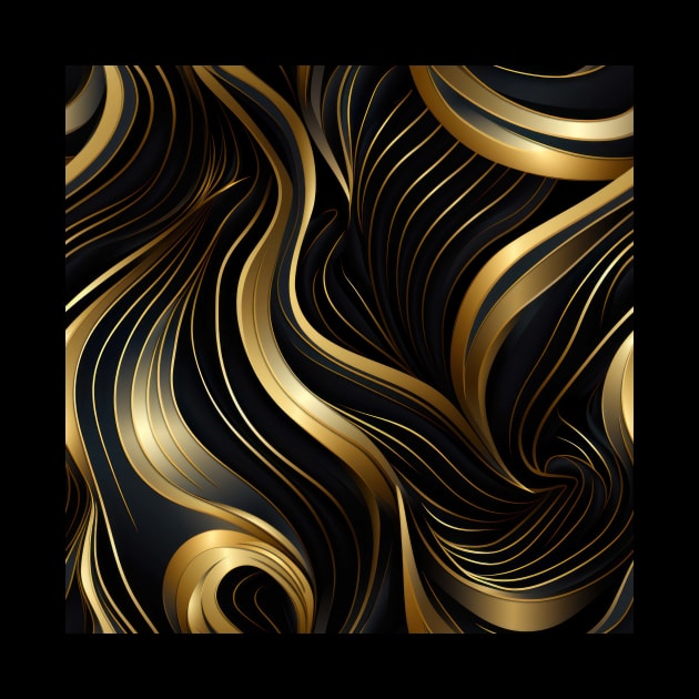 Golden Lattice: Luxurious Linearity in Gold by star trek fanart and more