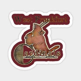 West Frankfort Cardinals Baseball Magnet