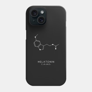 Melatonin Molecular Structure - Black Phone Case