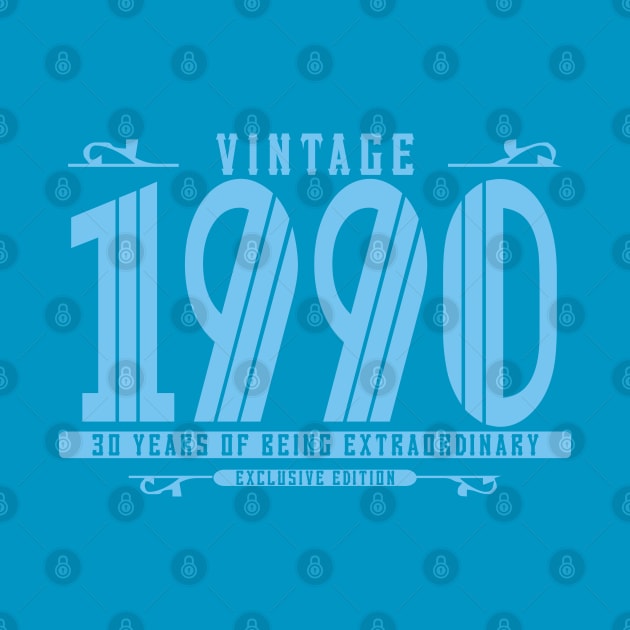 30th Birthday T-Shirt - Vintage 1990 by Reshartinc