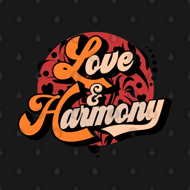 Love and Harmony typopgraphy colors hearts swirls by SpaceWiz95