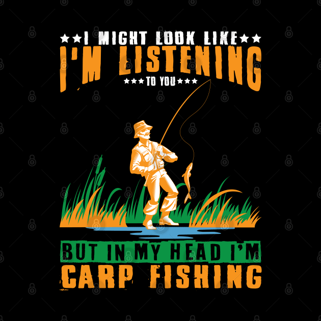 Carp Fishing  Listening -carp fish -Fisching by Leonitrias Welt