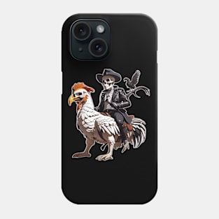 skull riding cock Phone Case