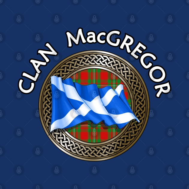 Clan MacGregor Crest & Tartan Knot by Taylor'd Designs