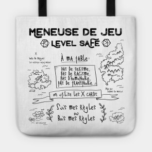 Meneuse de Jeu, level SAFE / Feminist French Roleplaying Tote