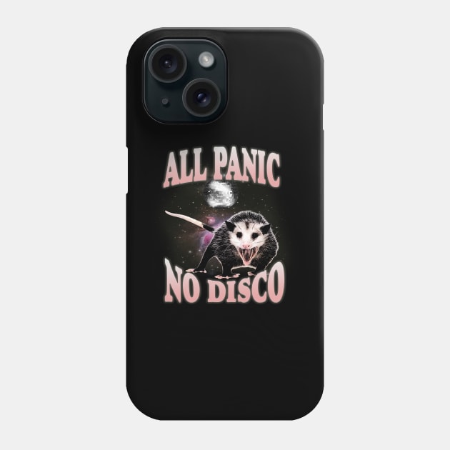 All Panic No DOpossum T-shirt - Unisex Tee -Opossum Meme Possum Cute Phone Case by Hamza Froug