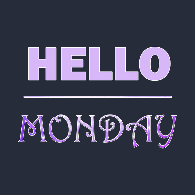 Hello Monday by Demonic cute cat