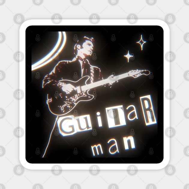 Guitar Man Magnet by Aloha From El Perrito 