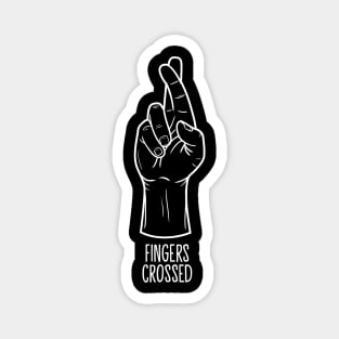 Fingers Crossed Hand Sign Magnet