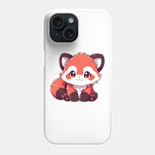 Simple drawn cute red panda Phone Case