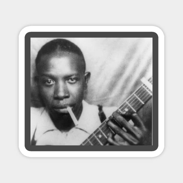 Robert Johnson Magnet by YoungsPrintShop