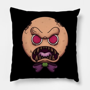 Evil Gingerbread Man Face Pillow