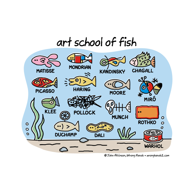 art school of fish by WrongHands