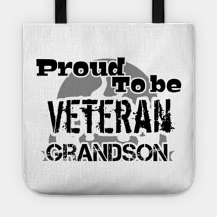 Proud To Be Veteran Grandson Tote