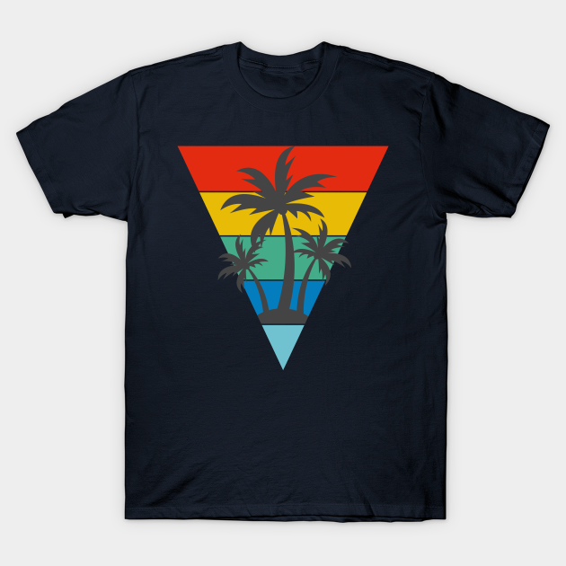 Discover Retrowave Sunset Plan - Retrowave - T-Shirt