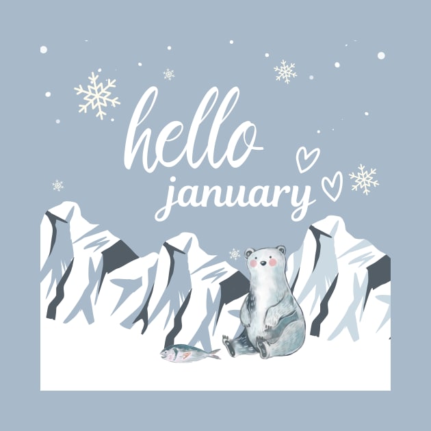 Hello January by ARTMeggy