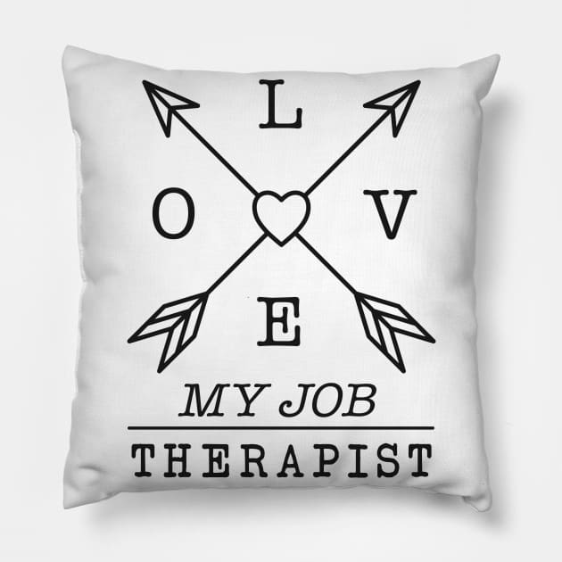Therapist profession Pillow by SerenityByAlex