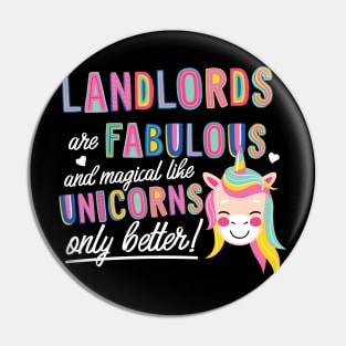 Landlords are like Unicorns Gift Idea Pin