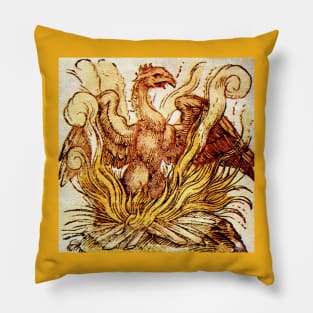 The Phoenix Rises From the Flames Pillow