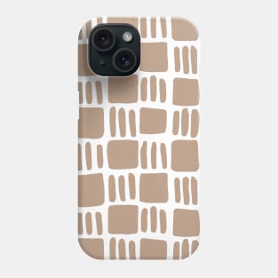 Abstract squares - sand Phone Case