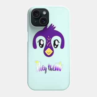 Enby Penguin: They/Them (flag colors) Phone Case