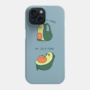 Self Care Avocado Phone Case